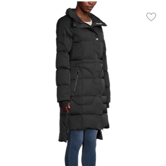 Pajar Fox fur trim quilted down jacket sz m - Picture 4 of 5